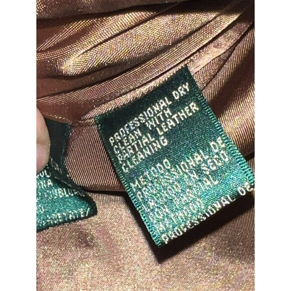 Vintage Ralph Lauren Plaid Wool Riding Blazer Jacket W/ Suede Accent Size 12 Bro - Picture 5 of 10